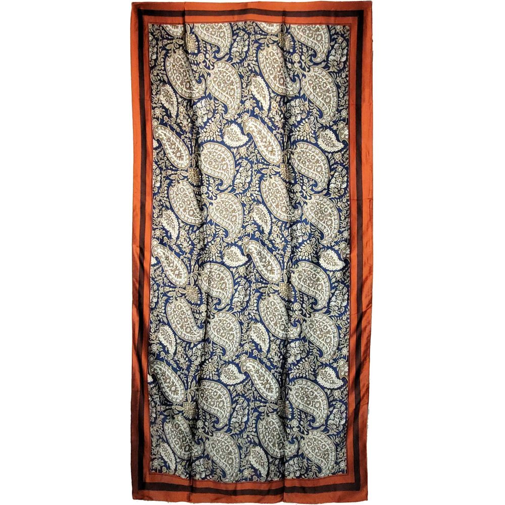 NWT Long Soft Scarf 35"x70" Rectangle Silk Feeling 100% Shawl Wrap 02881 - Picture 5 of 5